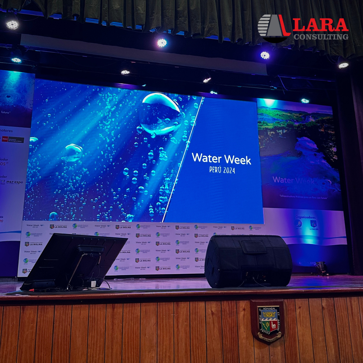 Lara Consulting representada por Nuria Apaza y Arnold Vargas en el Congreso Water Week 2024