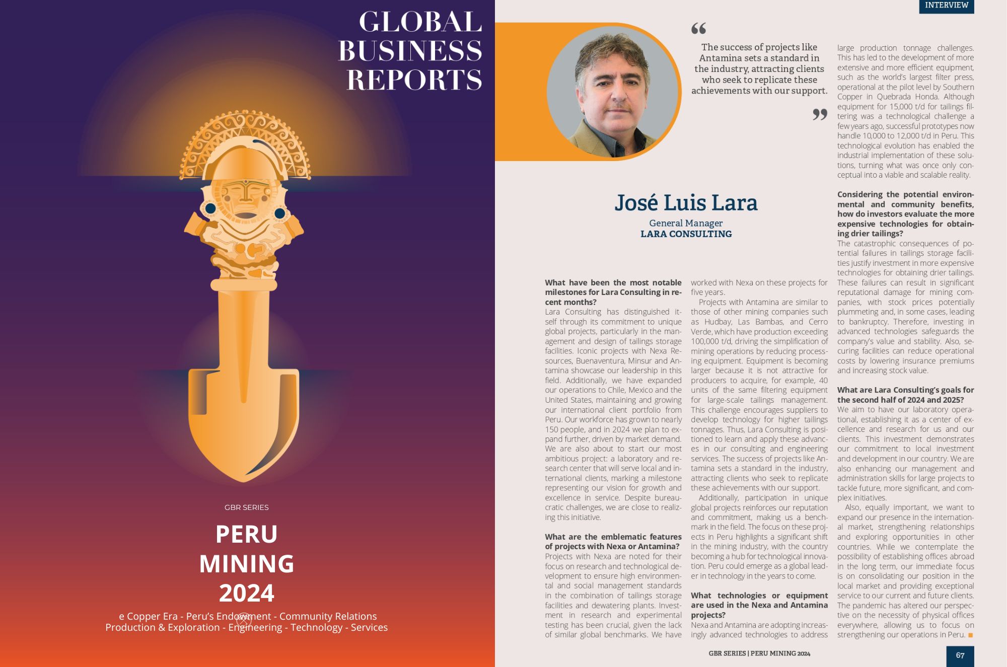 Lara Consulting en Peru Mining 2024: Innovación y Sostenibilidad en el Sector Minero